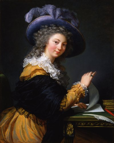 Contessa di Cérès (precedente titolo dal 1963 al 1992) - Signora che piega una lettera da Elisabeth Louise Vigee Lebrun